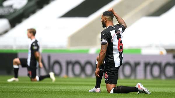 Anti-racism – booing Newcastle United players taking a knee?